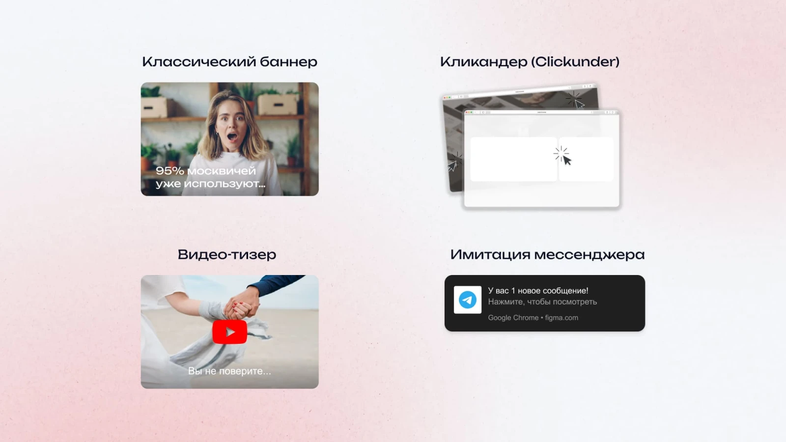 Виды тизерной рекламы